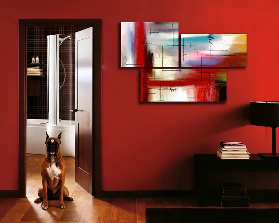 Модульная картина "Блоки абстракции"