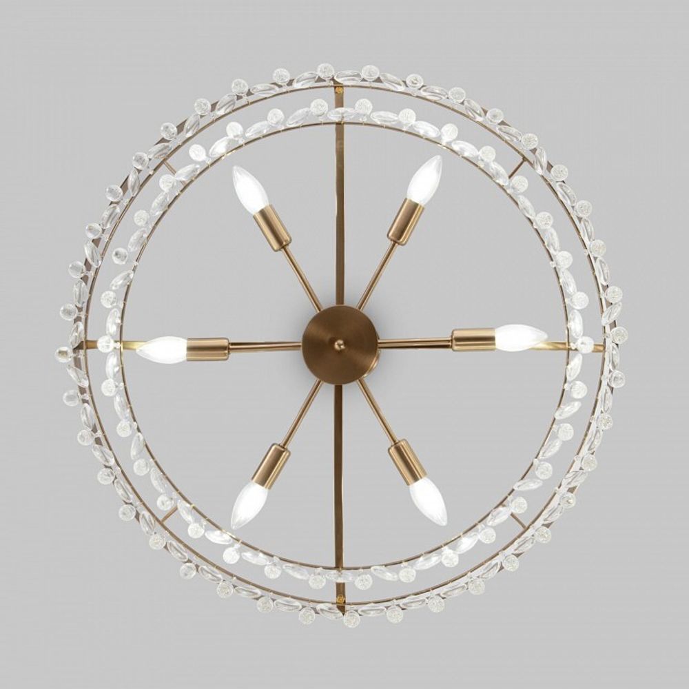 Люстра на штанге Eurosvet Sophie 60165/6 латунь