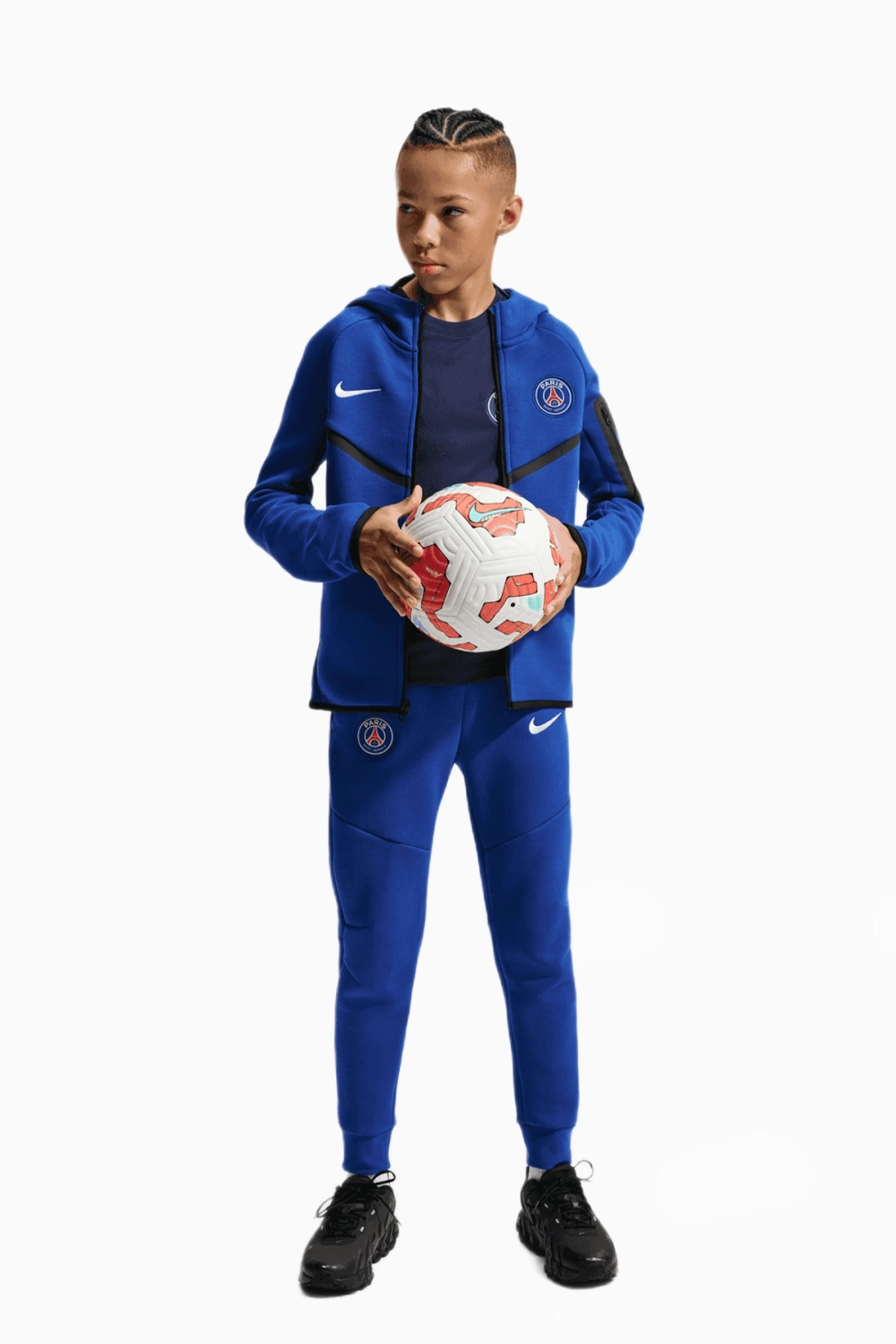 Кофта Nike PSG 26/27 Tech Fleece Windrunner Junior - синий