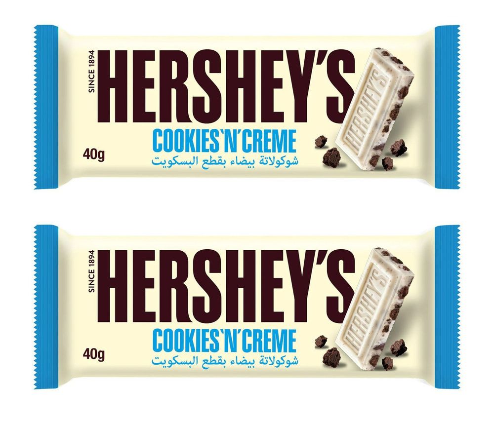 Шоколад Hershey`s Cookies N Creme белый шоколад 40г 🇲🇾
