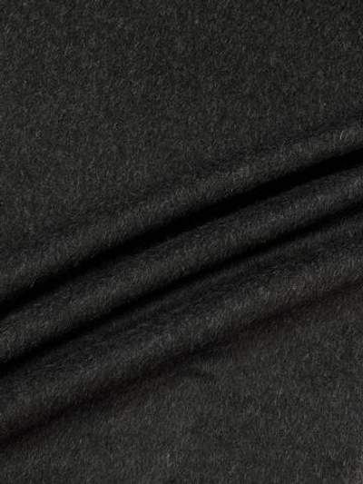 Шерсть с альпакой пальтовая Missoni темно-серая