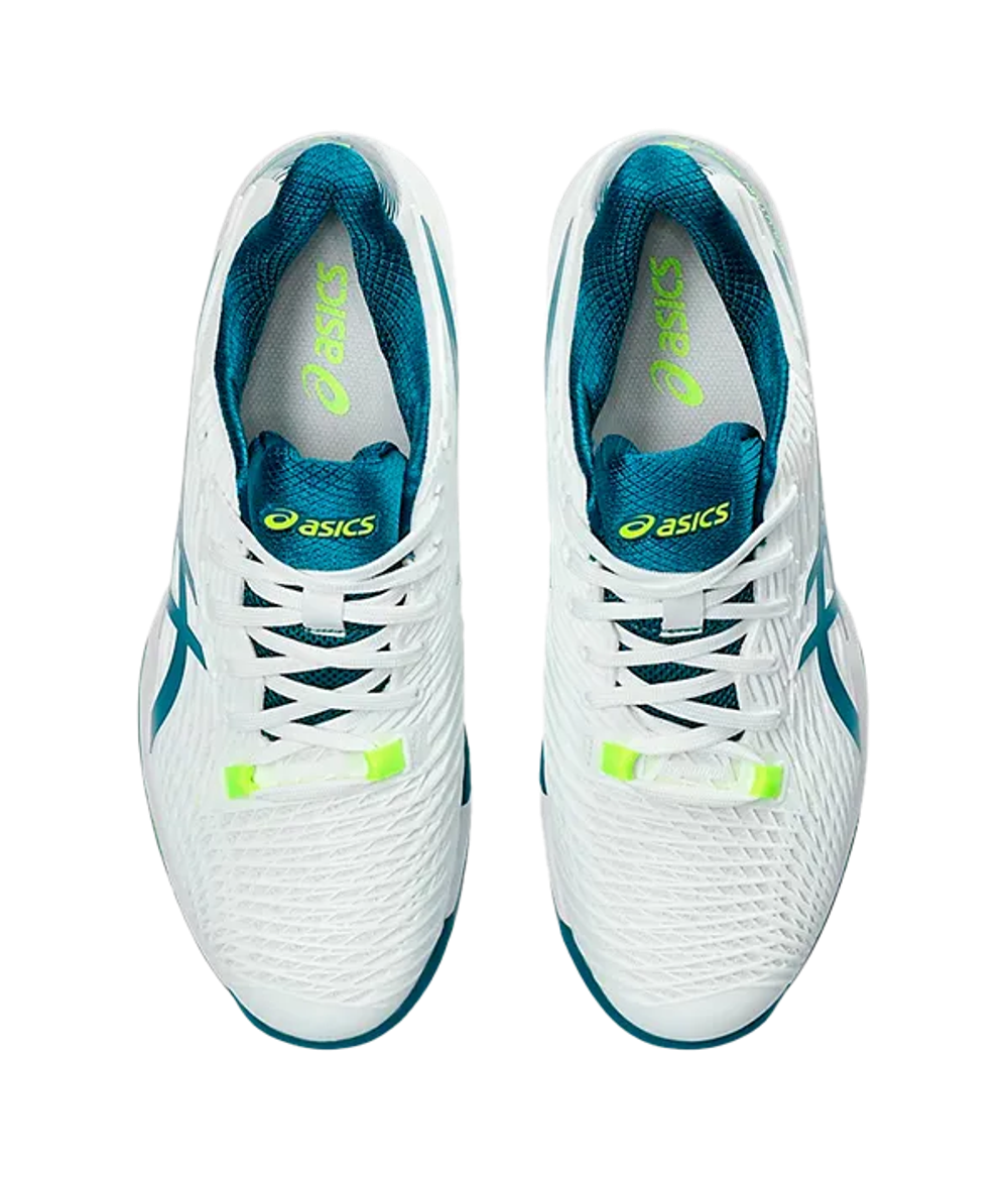 Asics Solution Speed FF Clay Белые-Спокойные бирюзовые кроссовки