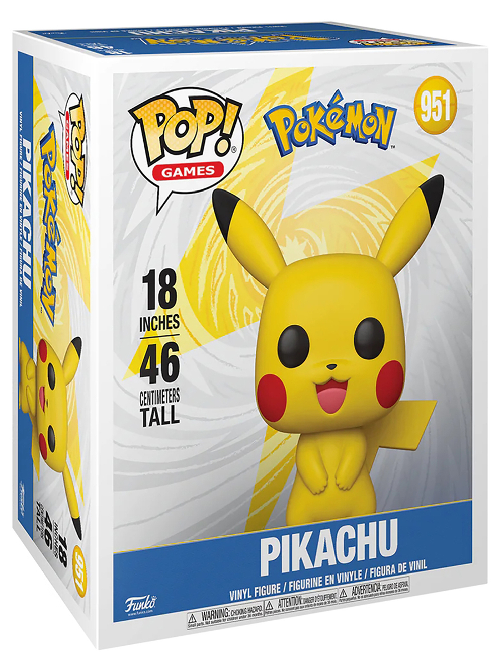 Фигурка Funko POP! Games Pokemon Pikachu (EMEA) (Exc) 18" (951) 74231