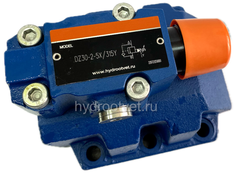 DZ30-1-5X/200XY - Клапан последовательности непрямого действия Ду32, с обратным клапаном с давлением регулировки до 200 бар, каналы управления X и Y - внешние