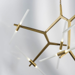 742143 Люстра STRUTTURA 14х6W (led) G9 ЗОЛОТО МАТОВЫЙ