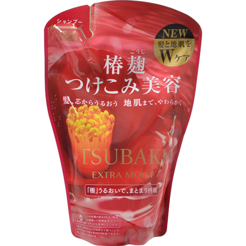 "Shiseido Tsubaki" Увлажняющий кондиционер для волос с маслом камелии, 380 мл