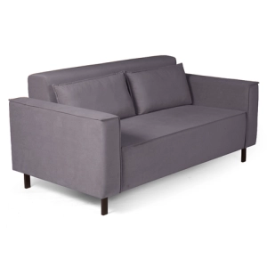 Club диван-кровать прямой, велюр Frost Shark