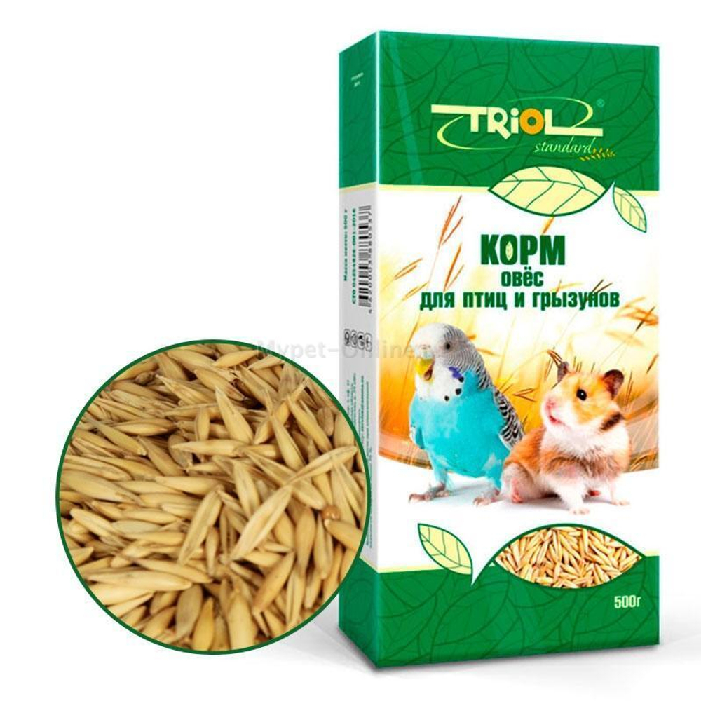Корм для птиц и грызунов "Овёс", 500г, Тriol Standard