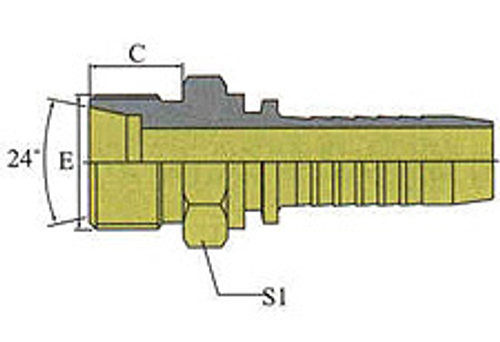 Фитинг DN 06 DKO-S (Ш) 16x1.5 8