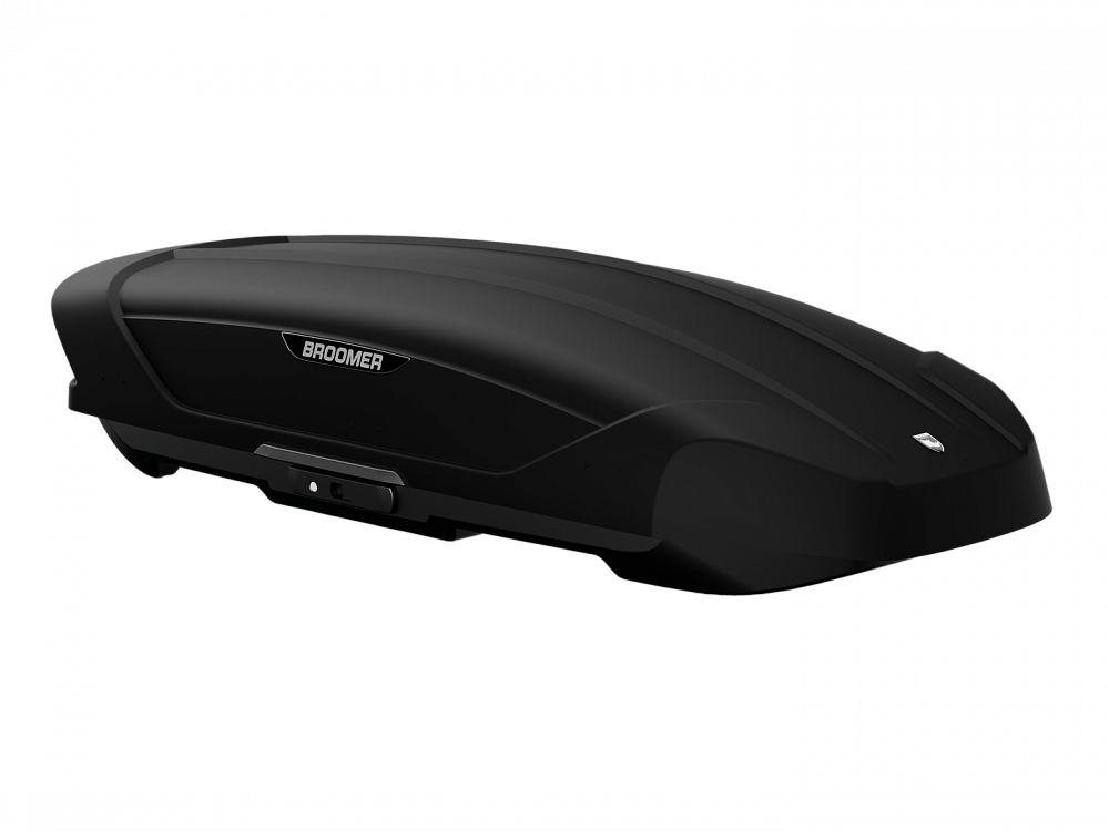 Автобокс Broomer Venture (L) АБС Тиснение Черный Super Matt 430л (скобы) 1870х890х400 01.147.01