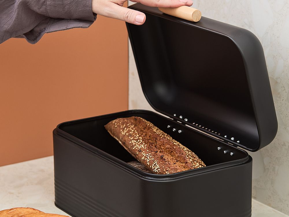 Хлебница Irmel 30х20х16 см, графит