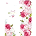 Пакет ПЭ с вырубной ручкой 34х45+3см (30) ПНД (Цветочный роман) Тико (х50/800)