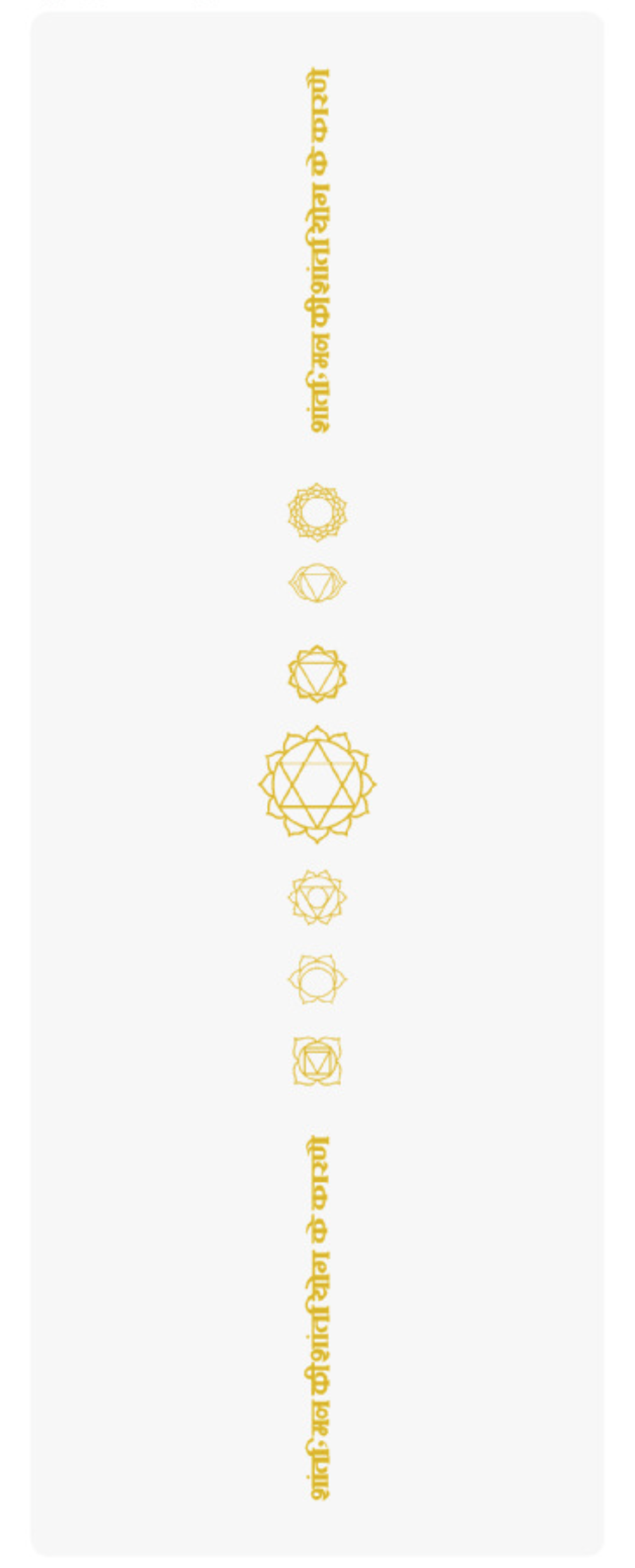 Каучуковый коврик для йоги White Chakras 185*68*0,4 см нескользящий