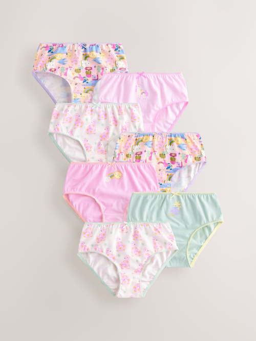 Трусы для девочки Next E88-272, 7 шт., Розовый, Голубой
