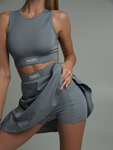 Юбка-шорты теннисная Paddel Tennis Game Gray