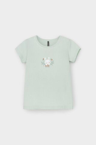 пижама  для девочки  К 1610/25/дымчатый нефрит,конфетти из сердечек