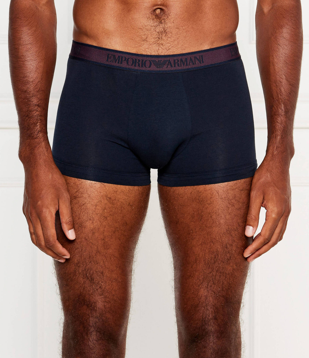 Трусики-боксеры 3шт. Emporio Armani - темно-синий(111357 4F717)