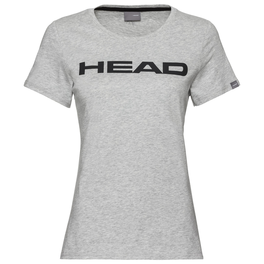 Женская теннисная футболка Head Lucy T-Shirt W - grey melange/black