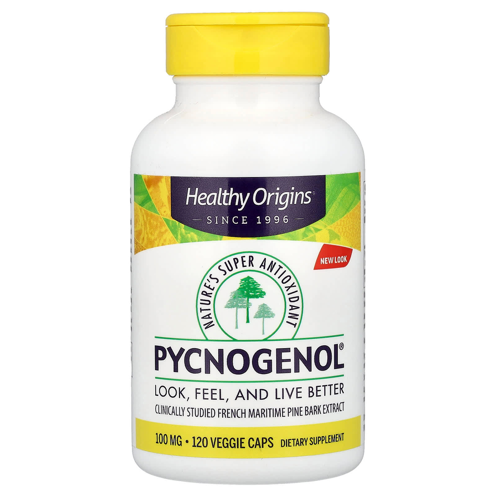 Healthy Origins, Pycnogenol®, 100 мг, 120 растительных капсул