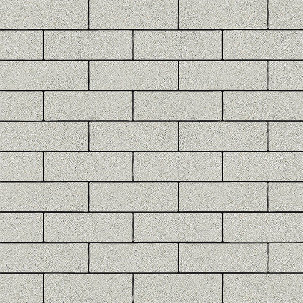 Тротуарная плитка ПРЯМОУГОЛЬНИК 300х100 мм - Стандарт Белый