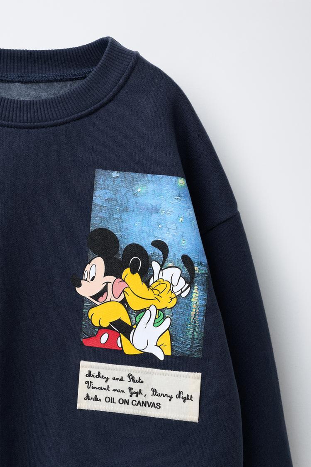 ZARA ТОЛСТОВКА С ПРИНТОМ MICKEY MOUSE © DISNEY, МОРСКОЙ СИНИЙ