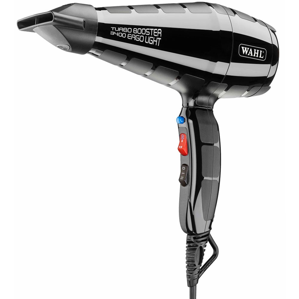Фен Wahl TurboBooster 3400 ERGOlight, Черный (4314-0470)