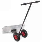 Движок для снега оцинкованный на колесах 750*430мм регул. угол наклона ручки, регул. высота ручки, большие пневматические колеса,регул. угол отвала