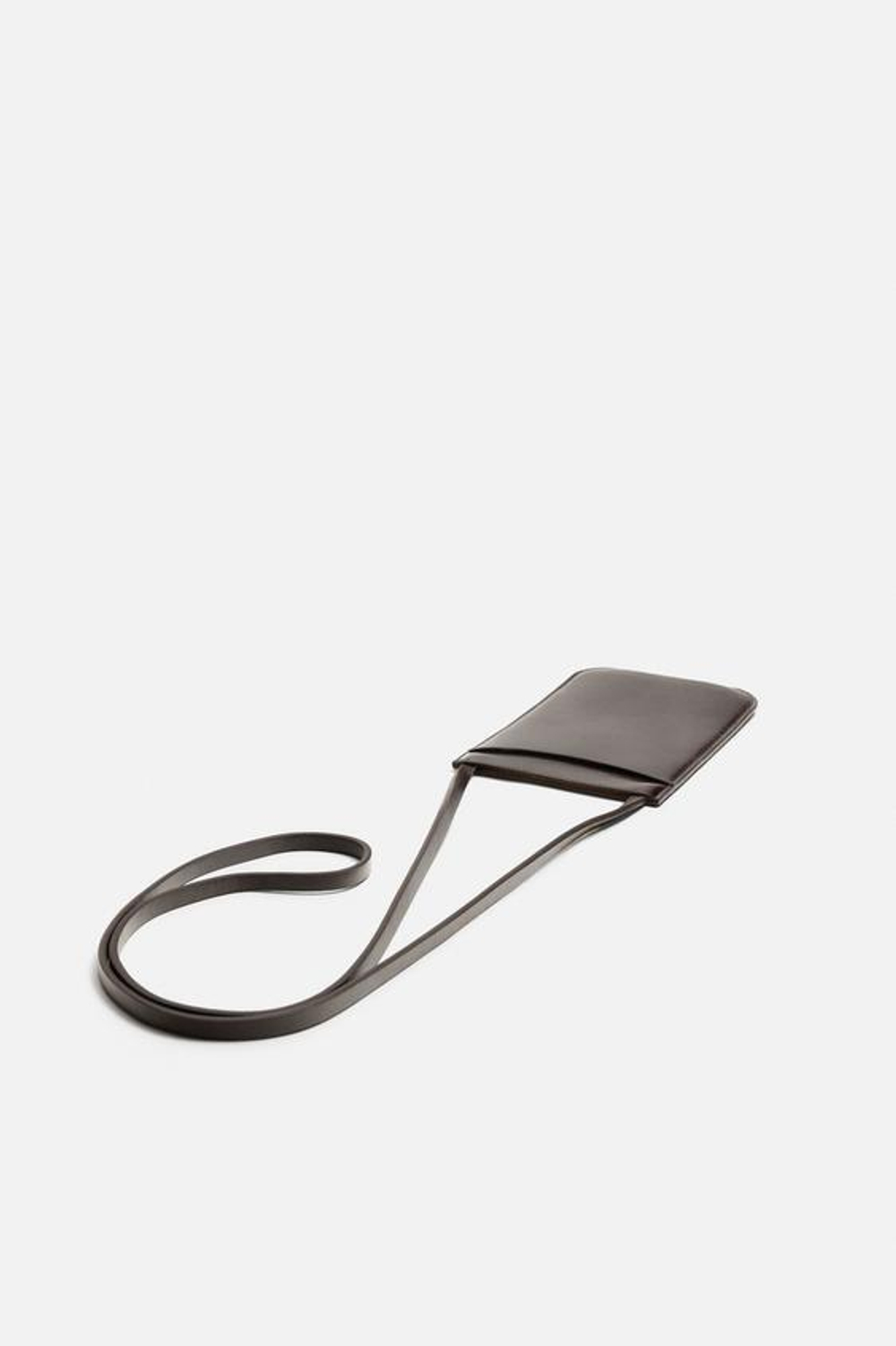 ZARA КОЖАНАЯ СУМКА ЧЕРЕЗ ПЛЕЧО, КОРИЧНЕВЫЙ