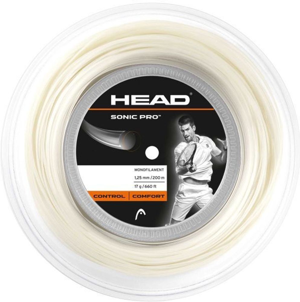 Теннисные струны Head Sonic Pro (200 m) - white