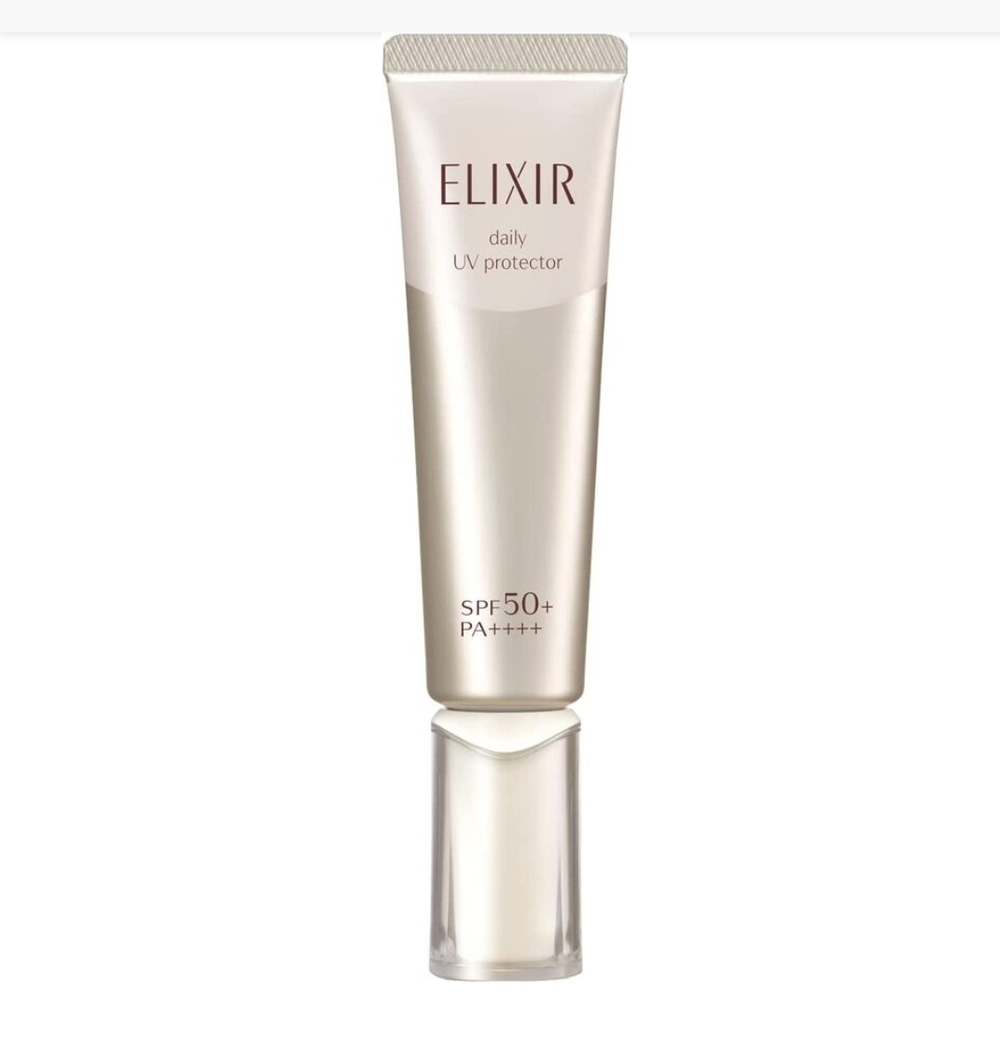 Shiseido ELIXIR Daily UV Protector SPF50+PA++++ - легкий дневной серум с максимальной степенью защиты от солнца