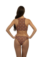 Спортивный купальный топ "Африка"