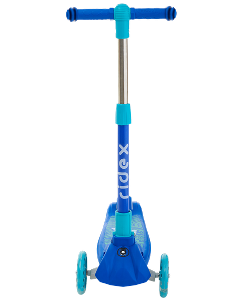 Самокат детский 3-х колесный RIDEX Wave, 120/90 мм, синий/голубой