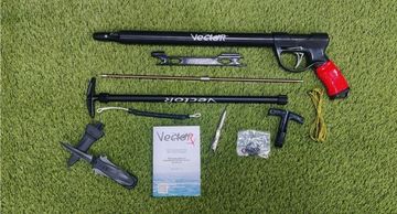 Подводное пневматическое ружье Вектор Lite 500 + Нож для подводной охоты Тритон + Амортизатор Стандарт 14 см