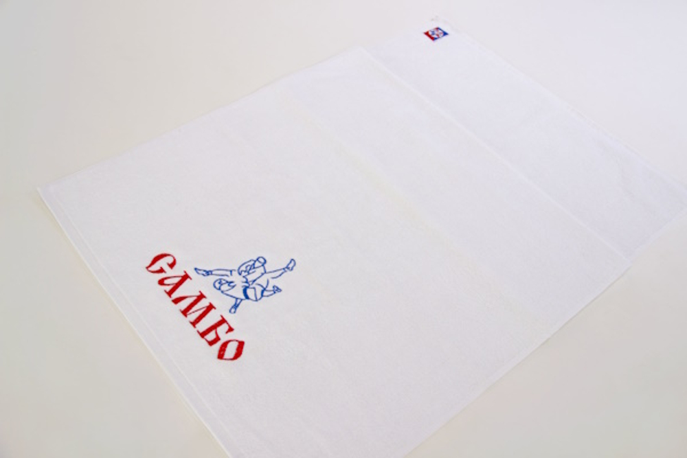 Полотенце махровое с вышивкой САМБО