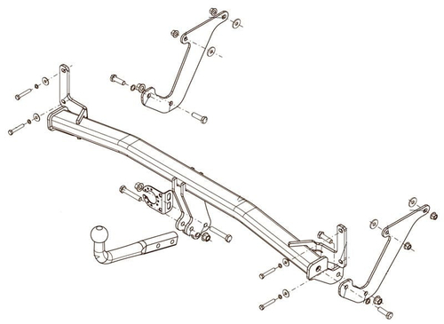 Фаркоп Brink (Thule) 626100 для PEUGEOT 3008 16-(паспорт и сертификат в комплекте)(без электрики)