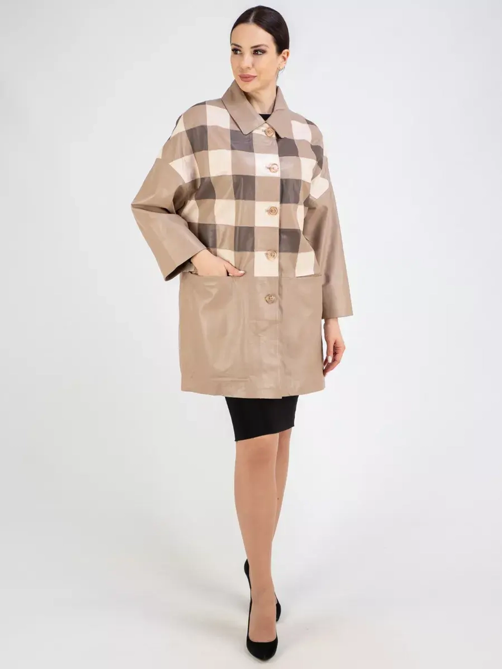 Кожаная куртка демисезонная