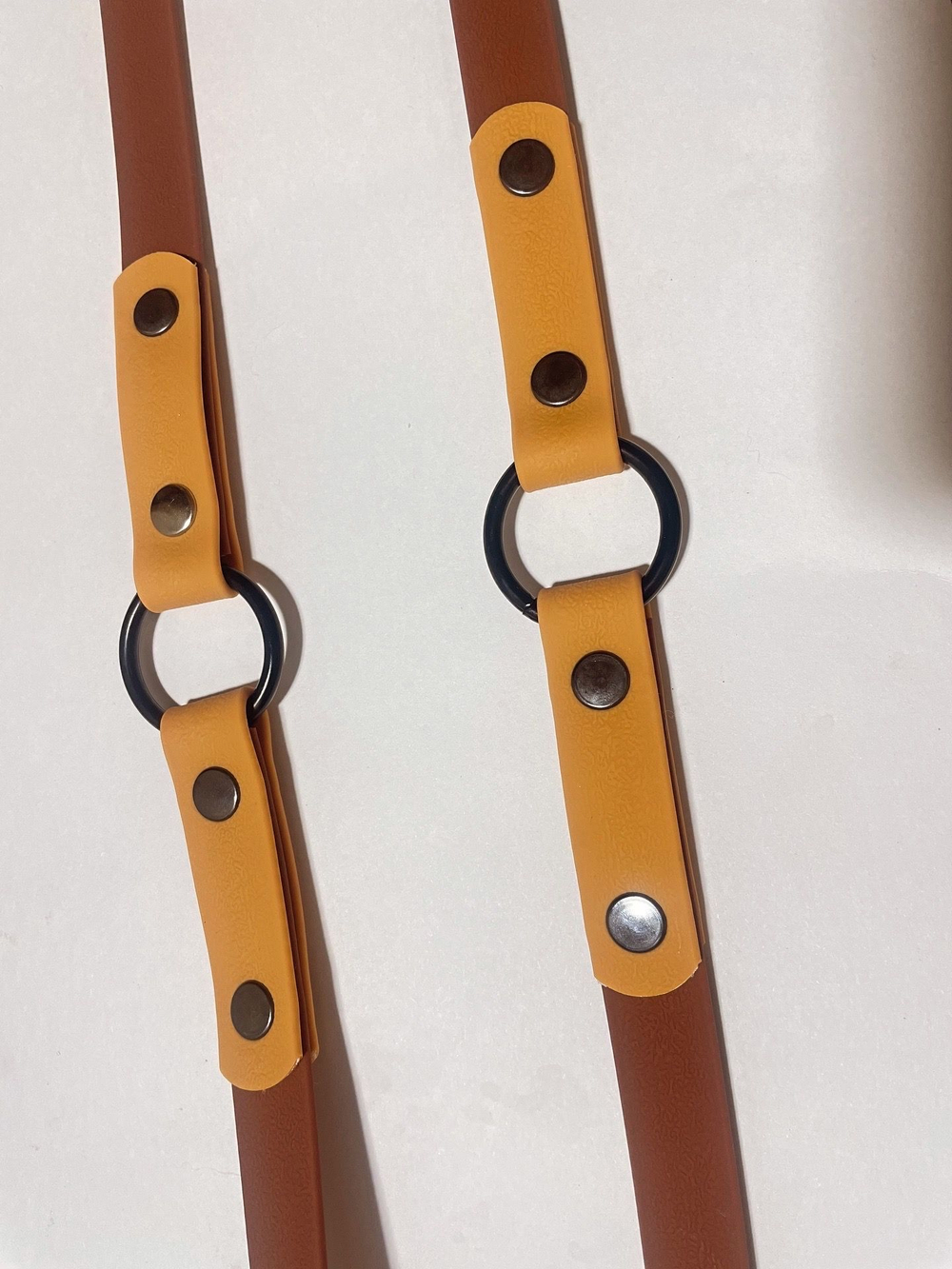 Пвоводок перестежка из биотана , 20 мм, 3 м. карабин авиационный алюминиевый с муфтой Коричневый и песочный