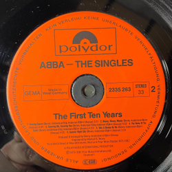 Винтажная виниловая пластинка LP ABBA АББА The Singles (The First Ten Years) (Германия 1982)