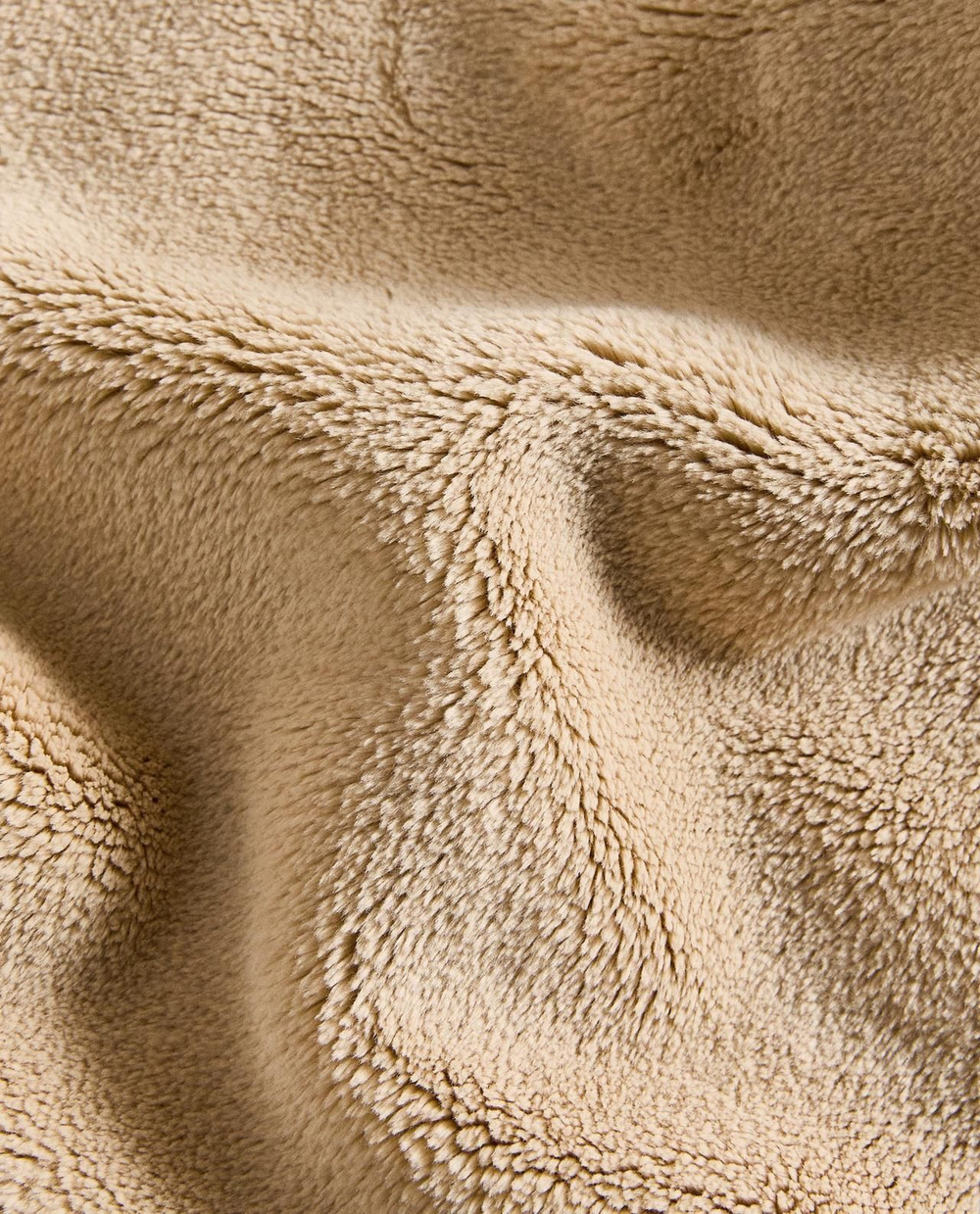 Zara Home - Флисовый плед, бежевый, 220x240 см