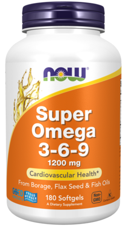 NOW Foods, Супер омега 3-6-9, Super Omega 3-6-9, 180 капсул