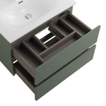 Тумба с раковиной подвесная BelBagno KRAFT-600-2C-SO-VO Еловый матовый, раковина белая BB-8099-60