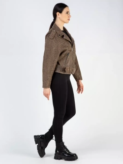 Куртка кожаная натуральная косуха оверсайз