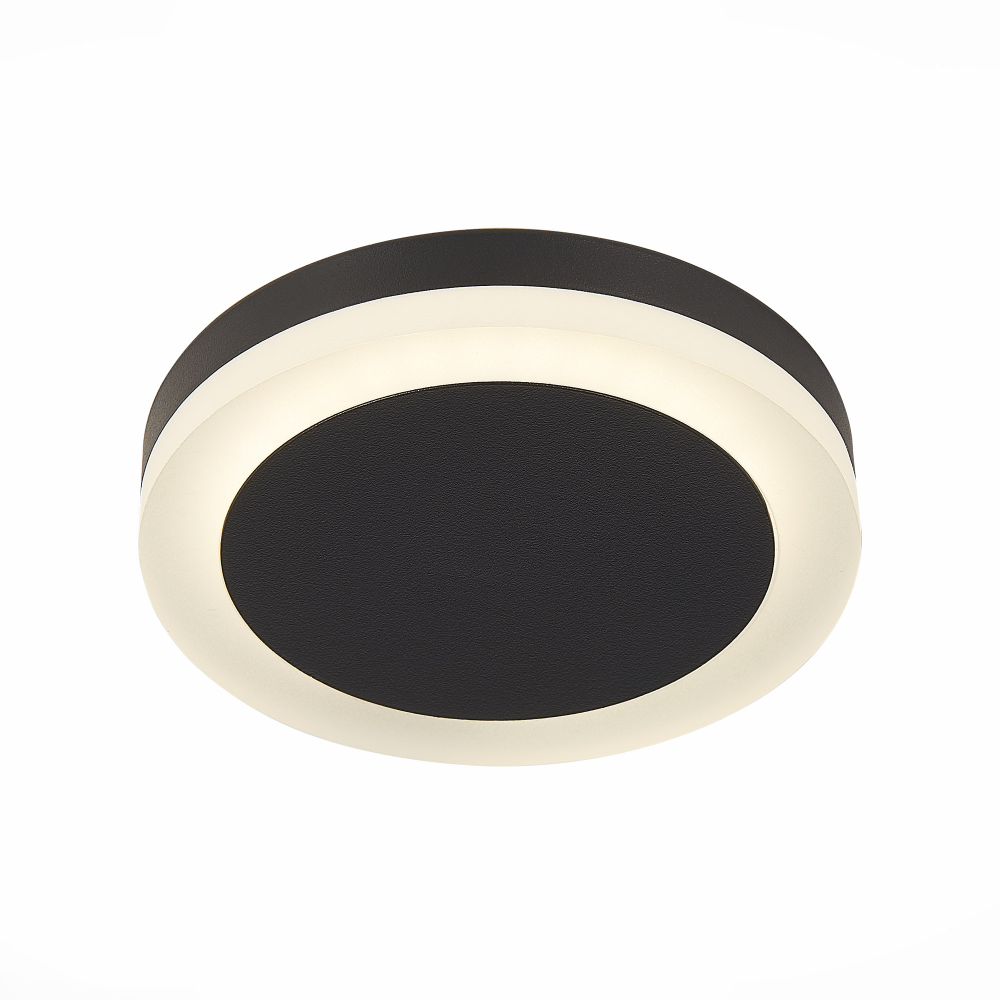 ST104.442.06 Светильник встраиваемый Черный LED 1*6W 4000K 468Lm Ra&gt;80 120° IP20 D110xH20 170-240V Встраиваемые светильники