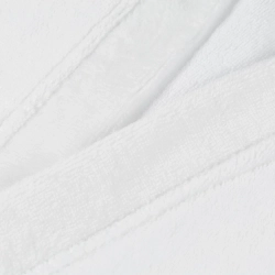 Халат велюровый Luscan размер 56 (3XL) белый