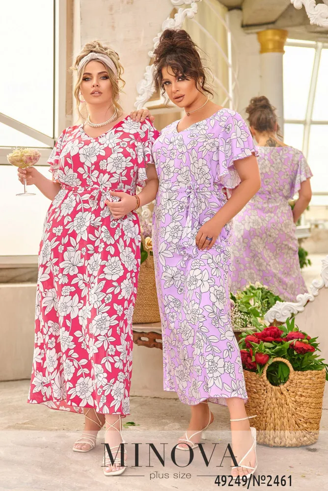 Платье 2461-малиновый Minova