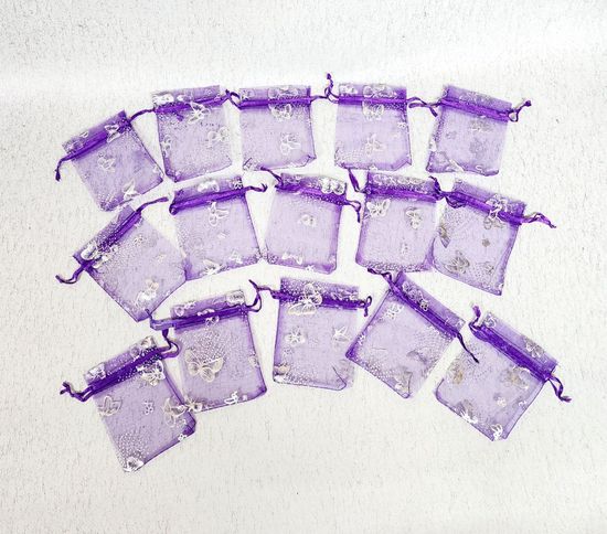 Мешок для подарков бирюза 20 шт