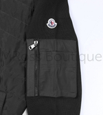 Мужская комбинированная куртка Moncler (Монклер) из нейлона и смесовой шерсти