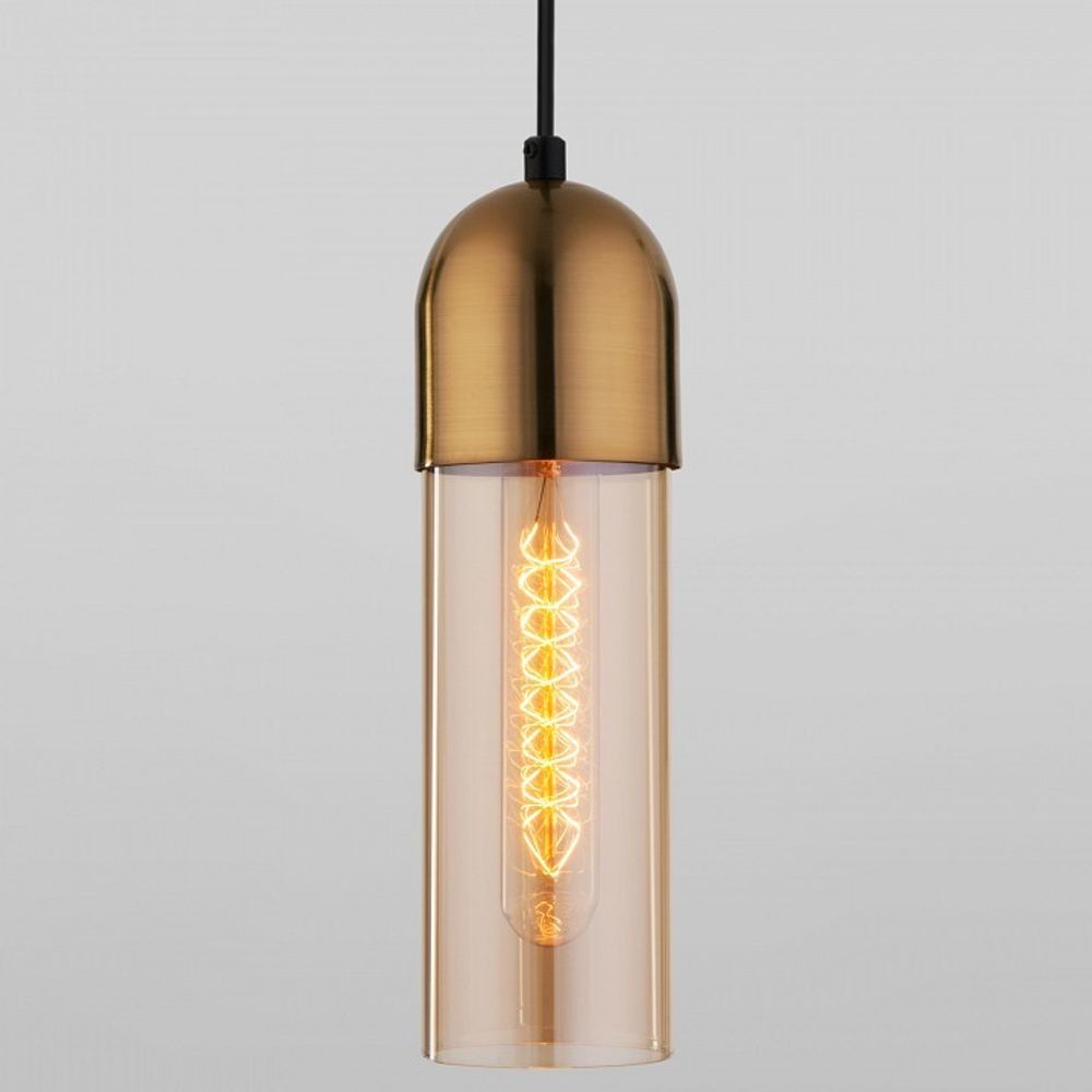 Подвесной светильник Eurosvet Airon 50180/1 янтарный