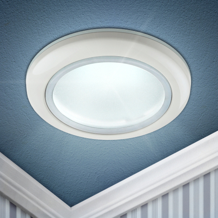 Светильник встраиваемый влагозащищенный ЭРА WR1 WH под лампу MR16 GU5.3 белый