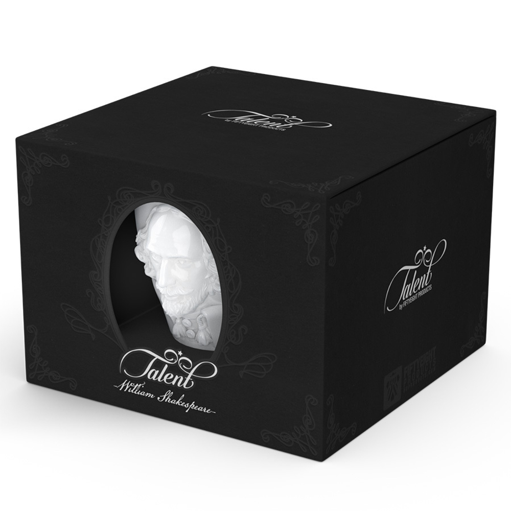 Чайная пара talent, william shakespeare, 260 мл, белая